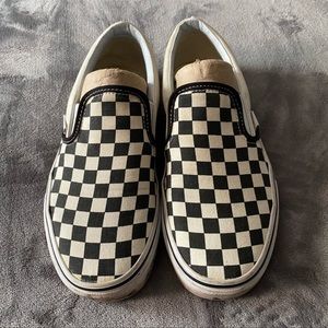 Black and White Checkered Vans